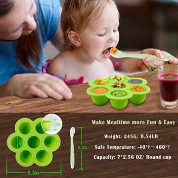 ROTTAY Instant Pot Egg Bites Molds and Steamer Rack Set
