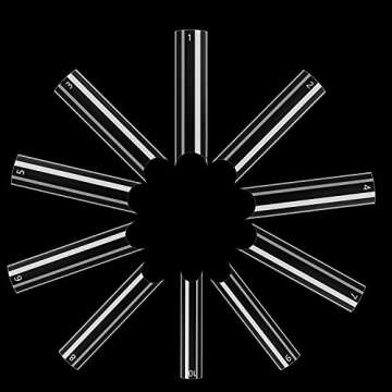 WOWITIS 500 Pcs Extra Long C Curve Nail Tips