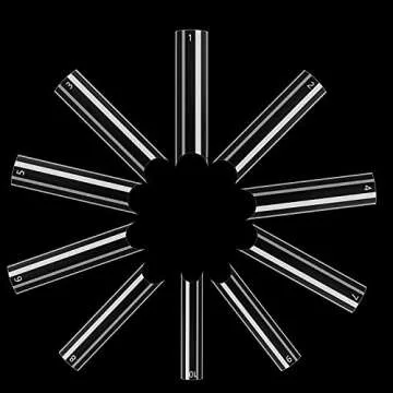 WOWITIS 500 Pcs Extra Long C Curve Nail Tips