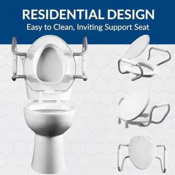 Bemis Assurance Raised Toilet Seat with Secure Handles