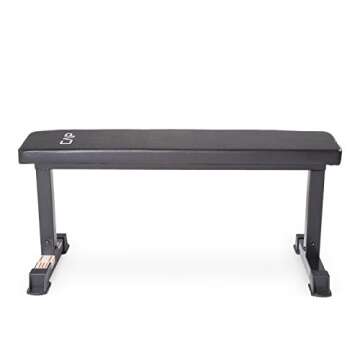 CAP Barbell Flat Weight Bench for Home Gym Comfort