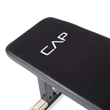 CAP Barbell Flat Weight Bench for Home Gym Comfort