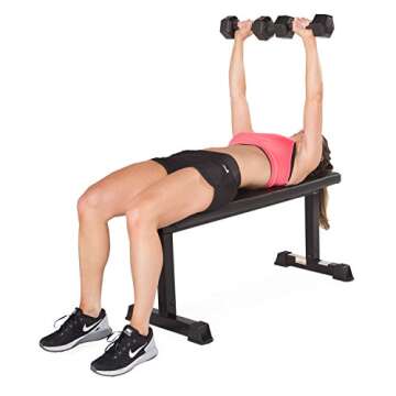 CAP Barbell Flat Weight Bench for Home Gym Comfort