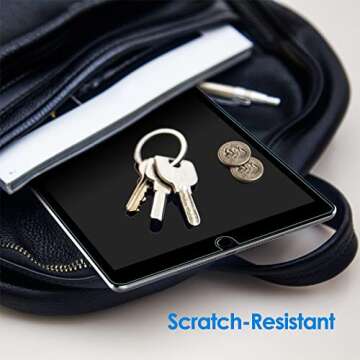 JETech Screen Protector for iPad (10.2-Inch, 2021/2020/2019 Model, 9/8/7 Generation), Tempered Glass Film