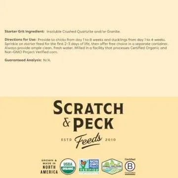 Scratch and Peck Starter Grit for Chickens and Ducks - 7 lbs