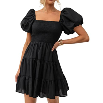 Stylish Boho Puff Sleeve Mini Dress for Every Occasion