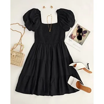 Stylish Boho Puff Sleeve Mini Dress for Every Occasion