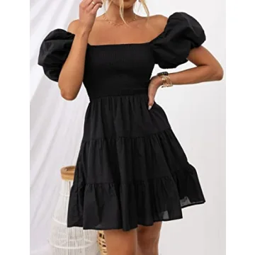 Stylish Boho Puff Sleeve Mini Dress for Every Occasion