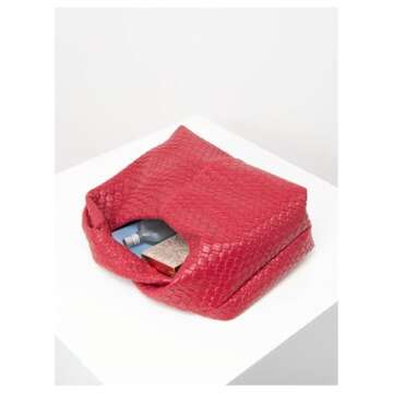 Verdusa Women's Ruched Hobo Mini Handbag - Stylish Faux Leather Clutch