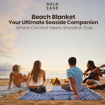 Gold CASE Turkish Towel Set of 6 - Quick Dry & Sand Free