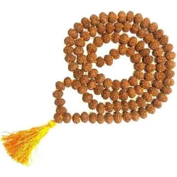 Storite 108 Bead Rudraksha Necklace for Meditation