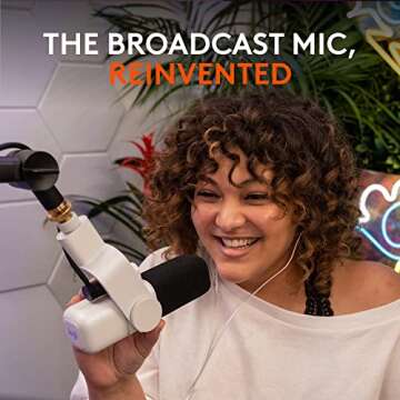 Logitech for Creators Blue Sona Active Dynamic XLR Broadcast Microphone for Streaming, Podcasting an...