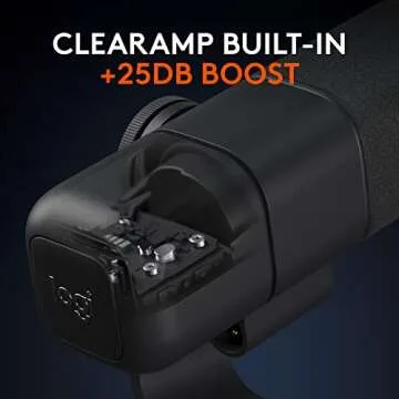 Logitech for Creators Blue Sona Active Dynamic XLR Broadcast Microphone for Streaming, Podcasting and Content Creation, ClearAmp Active Preamp, Dual-Diaphragm Capsule, Internal Shockmount - Off White