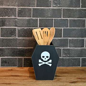Boston Warehouse Coffin Utensil Holder for Stylish Kitchens