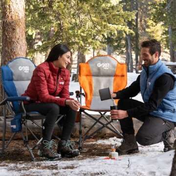 Gobi Heat - Terrain Portable Heated Camping Chair - Outdoor Folding Chair with Heated Filling - Wint...