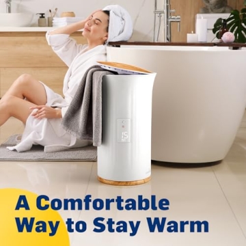 Live Fine Towel Warmer with Adjustable Timer & Auto Shut-Off