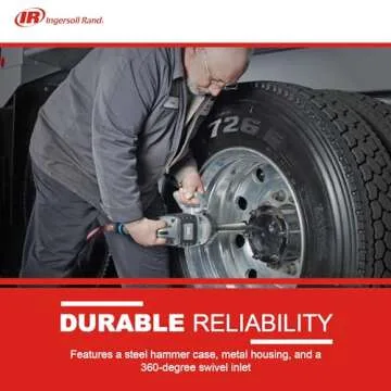 Ingersoll Rand 285B-6 1-Inch Cordless Pneumatic Impact Wrench with 6-Inch Extended Anvil and 2 Handles
