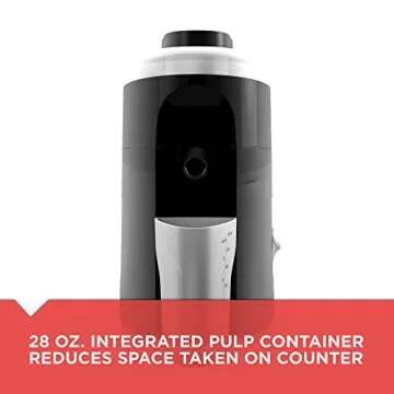 BLACK+DECKER JE2200B Fruit and Vegetable Juice Extractor, Black