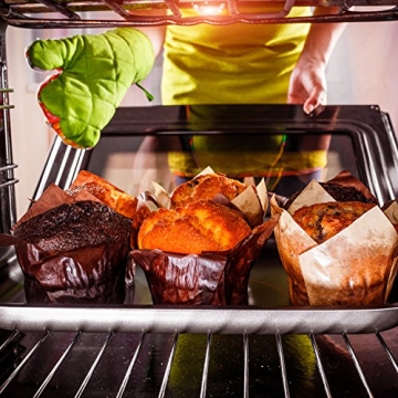 Elegant Resinta Tulip Cupcake Cups - 150 Pack