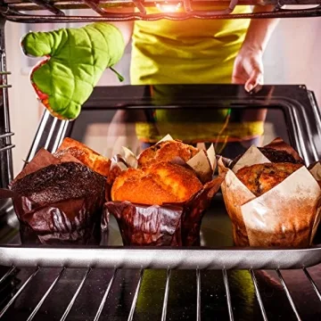 Elegant Resinta Tulip Cupcake Cups - 150 Pack