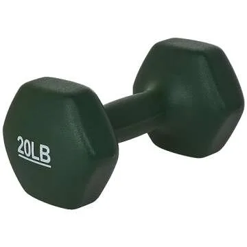 Amazon Basics 20 lb Neoprene Dumbbell Set for Home Fitness