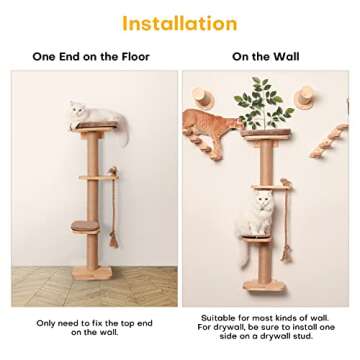 FUKUMARU 51" Large Cat Scratching Activity Tree