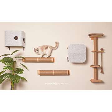 FUKUMARU 51" Large Cat Scratching Activity Tree