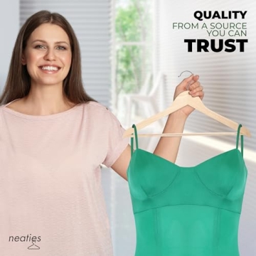 Polished Natural Wood Hangers Perfect for Closet Organization