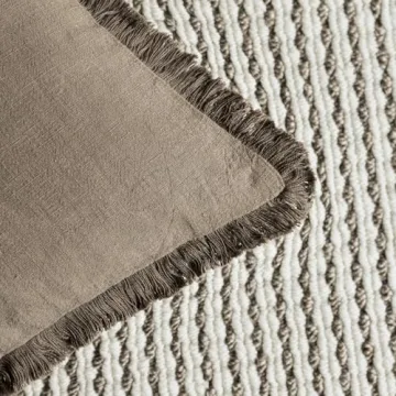 Foindtower Linen Fringe Pillow Covers Set for Cozy Decor