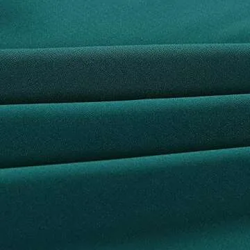 Joteisy Women’s Sexy O Neck Half Sleeve Dress - Dark Green