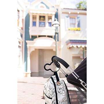 Petunia Pickle Bottom Disney Mickey Mouse Stroller Hook, Black