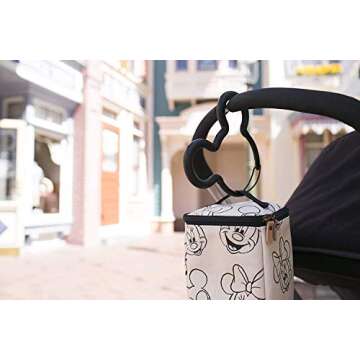 Petunia Pickle Bottom Disney Mickey Mouse Stroller Hook, Black