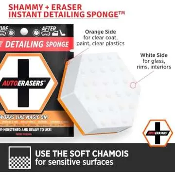 AutoERASERS Portable Car Detailing Sponge Pack of 3
