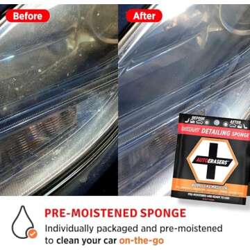 AutoERASERS Portable Car Detailing Sponge Pack of 3