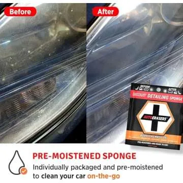 AutoERASERS Portable Car Detailing Sponge Pack of 3
