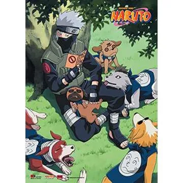 Amazing Naruto Kakashi Reading Wall Scroll - 33x44 Inch Quality Art