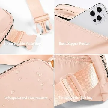 ODODOS Unisex Mini Belt Bag Adjustable Strap Fanny Pack