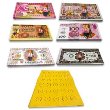 Ancestor Money - 500 to 600 Pcs of Consecrated Talismans and Charms for Spiritual Practices