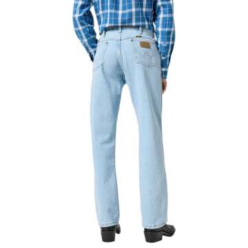 Wrangler Men's 13MWZ Cowboy Cut Original Fit Jean, Gold Buckle Bleach, 32W x 36L