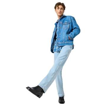 Wrangler Men's 13MWZ Cowboy Cut Original Fit Jean, Gold Buckle Bleach, 32W x 36L