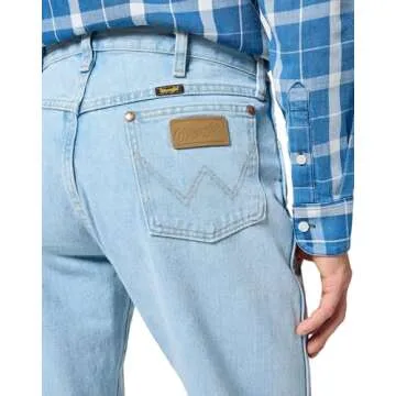 Wrangler Men's 13MWZ Cowboy Cut Original Fit Jean, Gold Buckle Bleach, 32W x 36L