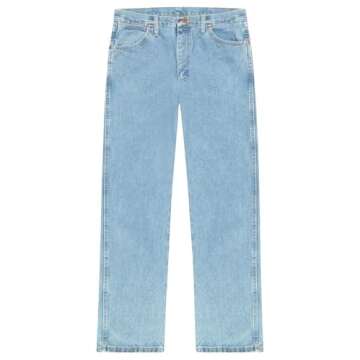 Wrangler Men's 13MWZ Cowboy Cut Original Fit Jean, Gold Buckle Bleach, 32W x 36L