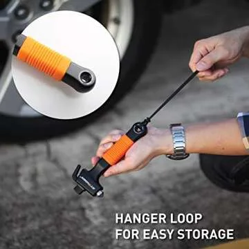Stinger Super Duty Car Emergency Escape Tool, Hardened Carbon Steel Vehicle Safety Hammer, Spring Loaded Window Breaker, Razor Sharp Seat Belt Cutter, Auto Accident Life-Saving Rescue Tool (Orange)