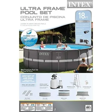 Intex 18ft X 52in Ultra Frame Pool Set for Summer Fun