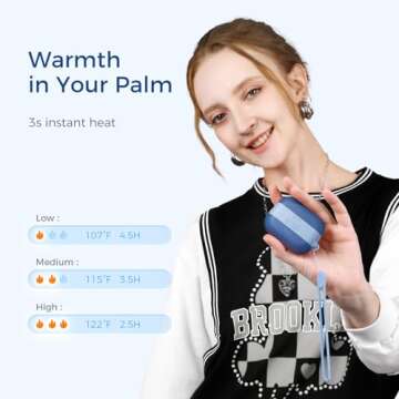 OCOOPA HeatCube Hand Warmers Rechargeable, Ultra Light& Compact Electric Handwarmers, Keep Warm Gift...