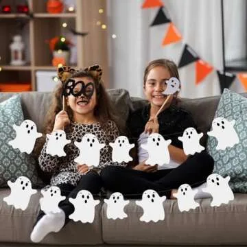 2pcs Halloween Hanging Ghost Banner for Indoor & Outdoor