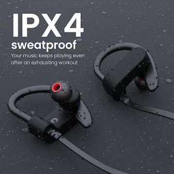 iJoy Headphones Wireless Bluetooth- Wireless Bluetooth Earbuds with Upgraded Bluetooth 5.3 Tech, Built in Button Controls and in-Line Microphone- Bluetooth Earbuds Perfect for Running/Workouts