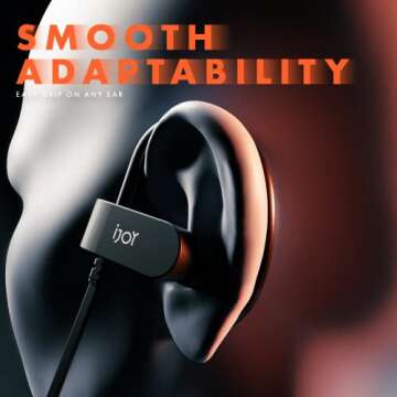 iJoy Headphones Wireless Bluetooth- Wireless Bluetooth Earbuds with Upgraded Bluetooth 5.3 Tech, Built in Button Controls and in-Line Microphone- Bluetooth Earbuds Perfect for Running/Workouts