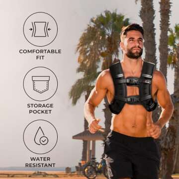 AmStaff Fitness Weighted Vest - Versatile Training Gear