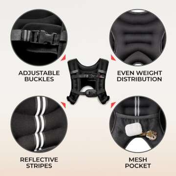 AmStaff Fitness Weighted Vest - Versatile Training Gear